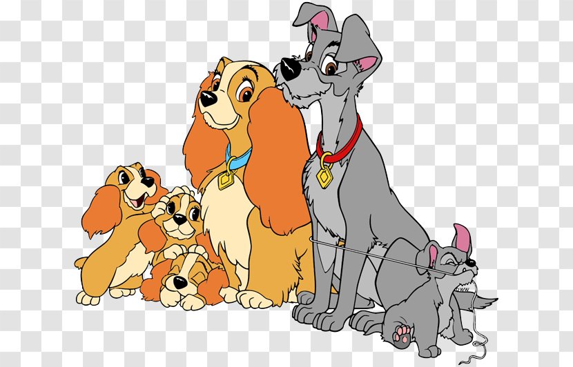 Puppy Lady And The Tramp Dog Breed Clip Art - Tail Transparent PNG