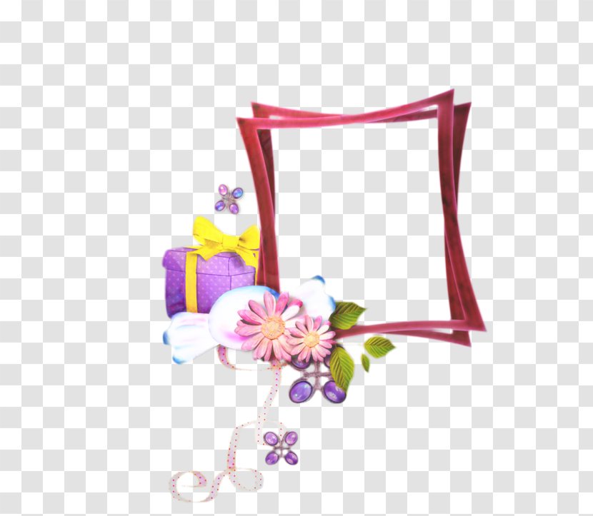 Pink Flower Frame - Picture - Wildflower Transparent PNG