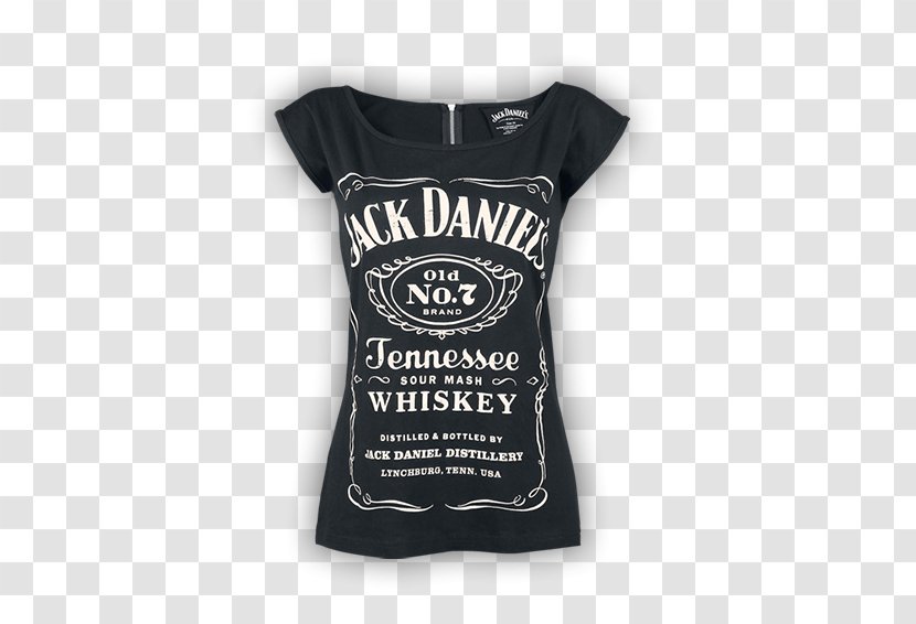 Tennessee Whiskey Jack Daniel's T-shirt Sour Mash - Top Transparent PNG