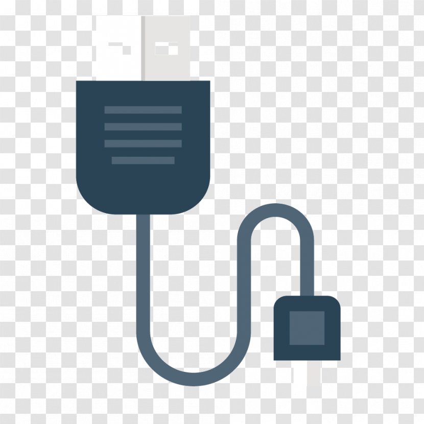 USB Data Electrical Cable Computer File - Usb Flash Drive - Vector Transparent PNG