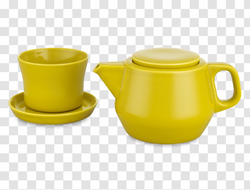 Teapot Coffee Cup Mug Green Tea - Tableware Transparent PNG