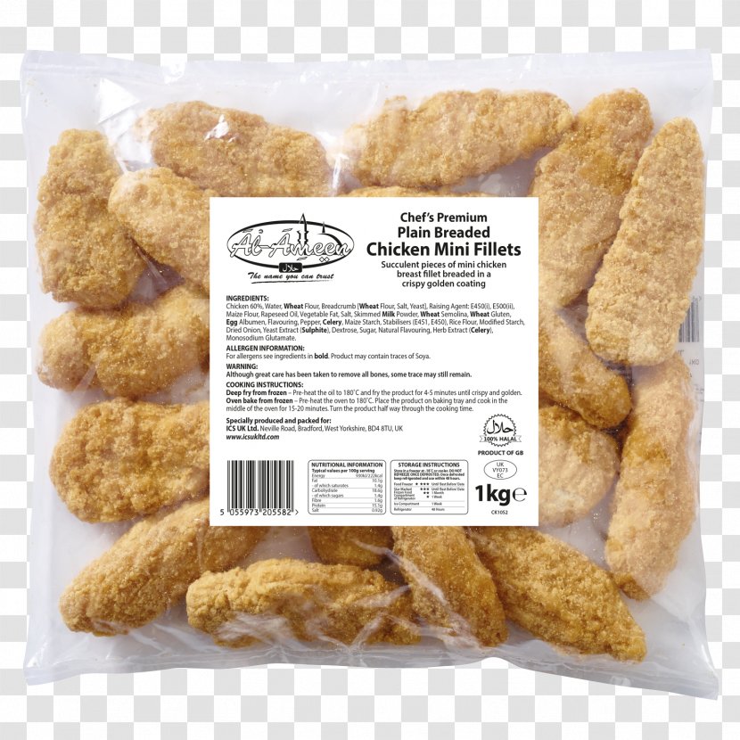 Chicken Nugget Crispy Fried Breaded Cutlet - Vegetarian Cuisine - Fillet Transparent PNG