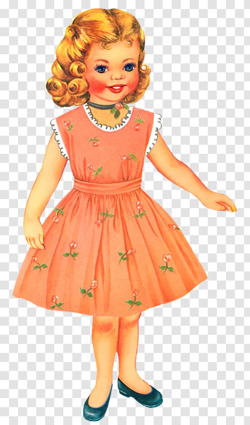 Paper Doll Dress Clothing - Flower Transparent PNG