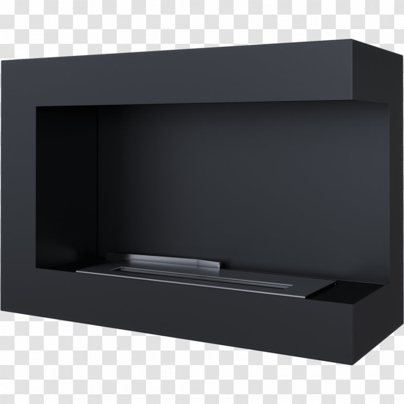Product Design Rectangle Furniture - Black - Open Kitchen Ideas Fireplace TV Transparent PNG