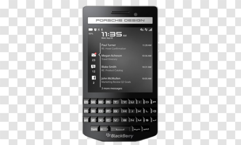 BlackBerry Porsche Design P'9981 Smartphone OS - Blackberry Transparent PNG