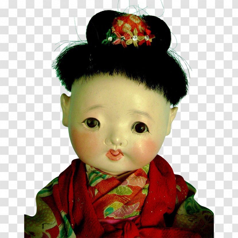 Child Toddler Doll Geisha Hair Transparent PNG