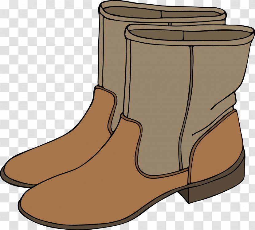 Drawing Euclidean Vector Illustration - Brown - Shoes Transparent PNG