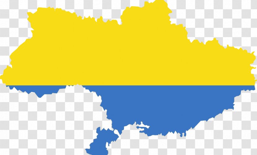 Ukrainian Soviet Socialist Republic Ukraine Free Territory State People's - Flag Of - Map Transparent PNG