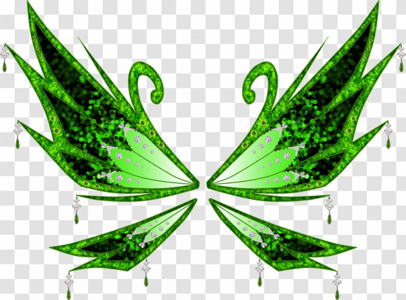 Grasses Hemp Leaf Font - Butterfly - Miu Transparent PNG