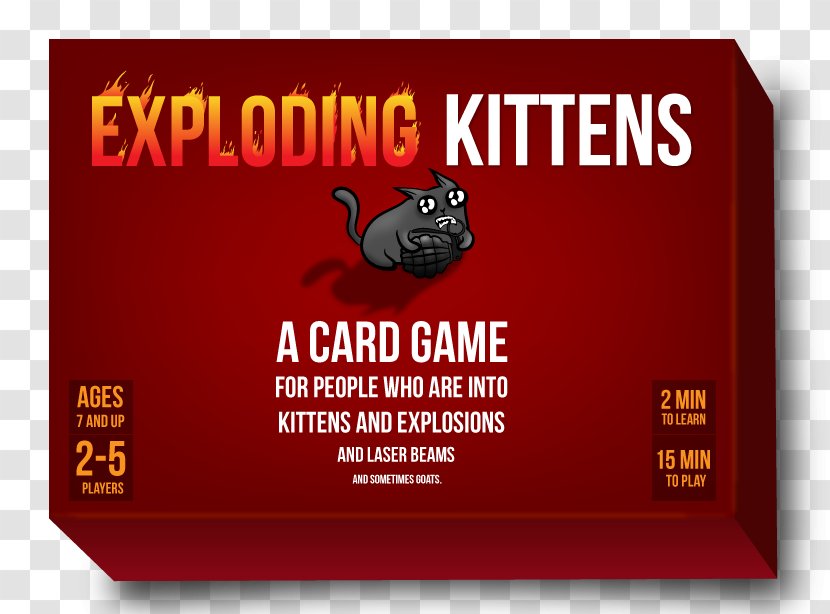 Exploding Kittens Cat Tabletop Games & Expansions - Advertising - Kitten Transparent PNG