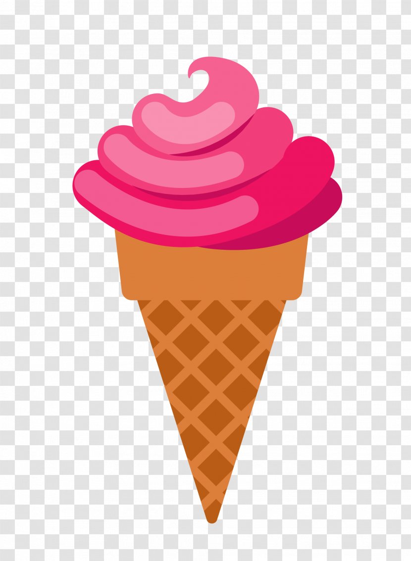Strawberry Ice Cream Pop - Vector Material Transparent PNG