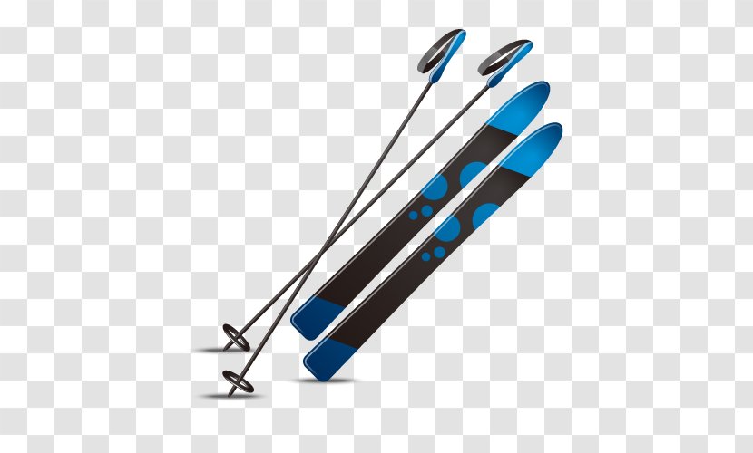 Skiing Skiboarding Ski Pole - Snowboarding - Vector Skis Poles Transparent PNG