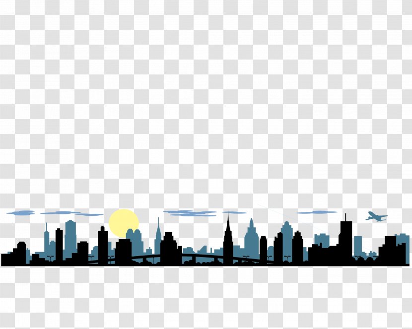 Silhouette Image The Architecture Of City China Vector Graphics - Building - Cidade Transparent PNG