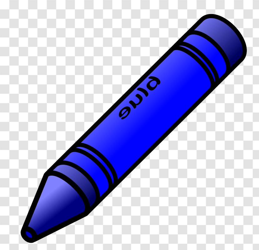 Clip Art Electric Blue Pen Writing Implement Instrument Accessory - Office Supplies Transparent PNG