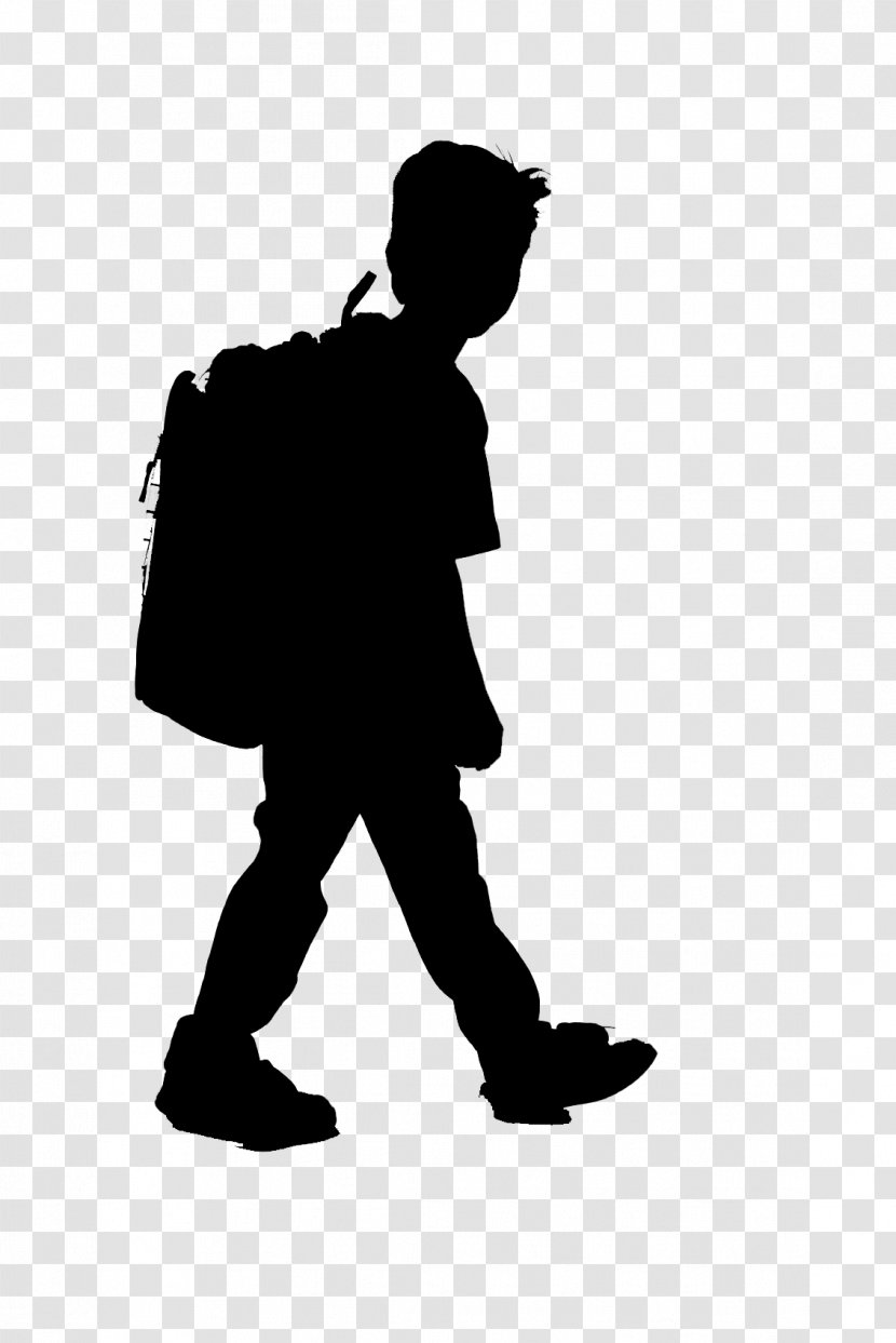 Vector Graphics Child Clip Art Silhouette Illustration - Male - Backpack Transparent PNG