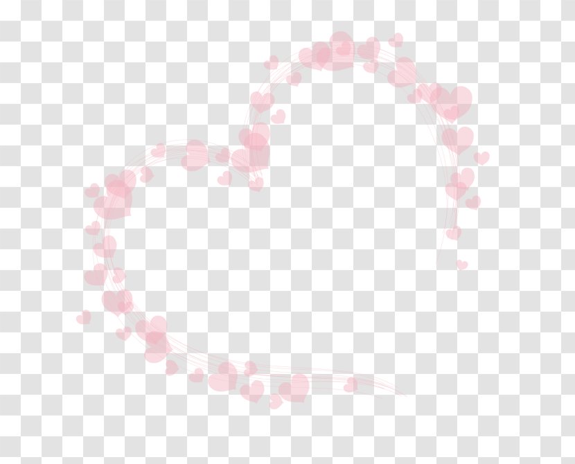 Petal Heart Pattern - Pink - Love Peach Transparent PNG