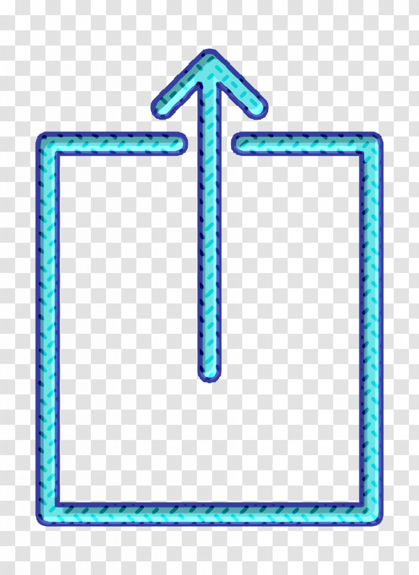 Upload Arrow Icon Square Icon Web Navigation Line Craft Icon Transparent PNG