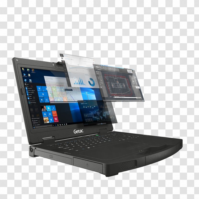 Laptop Rugged Computer Getac S410 Transparent PNG