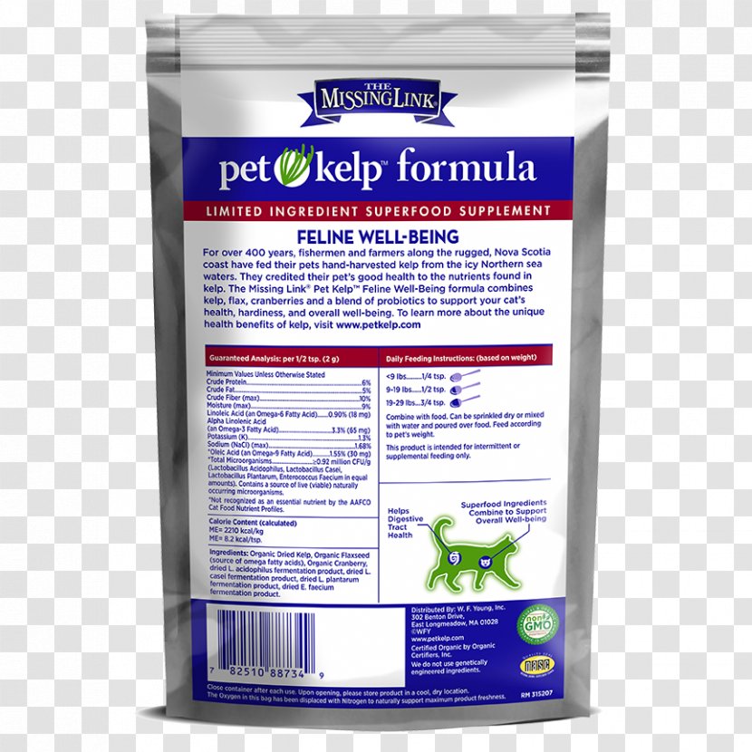 Cat Dog Dietary Supplement Kelp Pet - Antioxidant - Well Being Transparent PNG