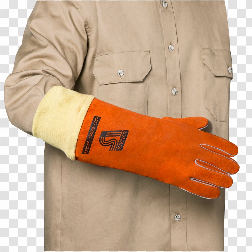 Glove Safety - Orange - Welding Spark Transparent PNG