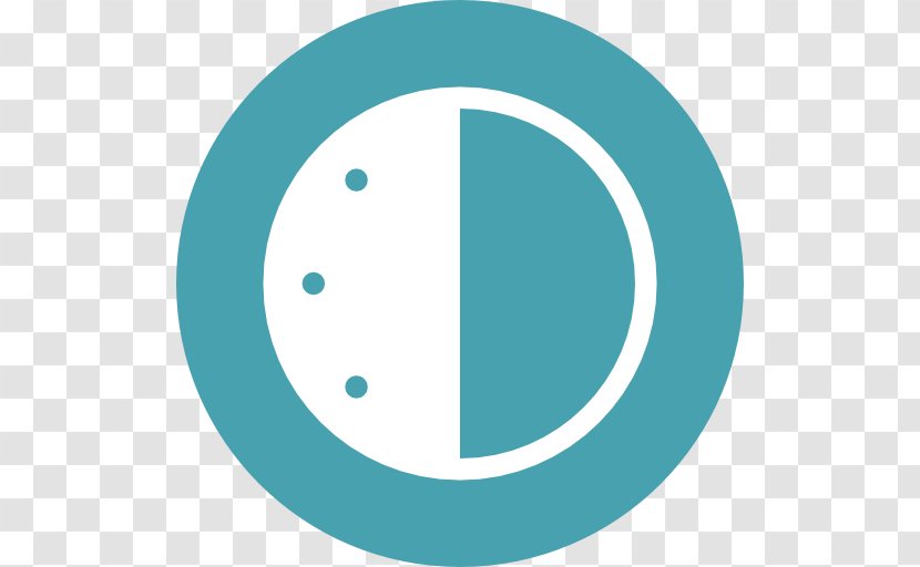 Oval Symbol Aqua - Blue - Text Transparent PNG