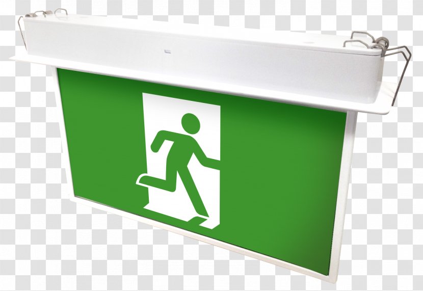 Emergency Lighting Recessed Light Light-emitting Diode - Exit Sign Transparent PNG