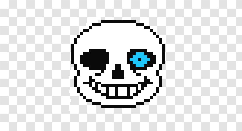 Undertale Pixel Art Drawing - Text - Blue Eyes Transparent PNG