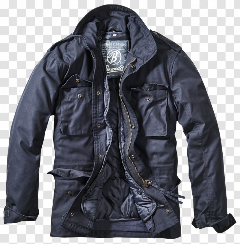 M-1965 Field Jacket Navy Blue Military Coat - Clothing Transparent PNG