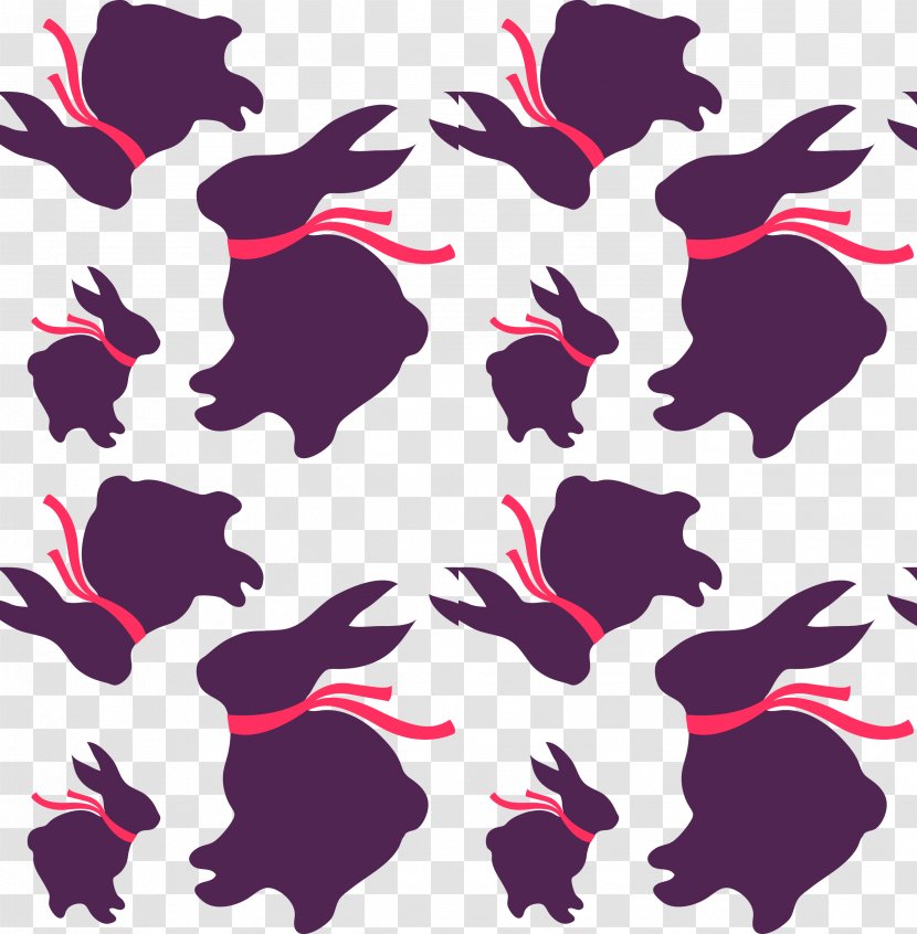 Cartoon Silhouette Clip Art - Shading - Rabbit Transparent PNG