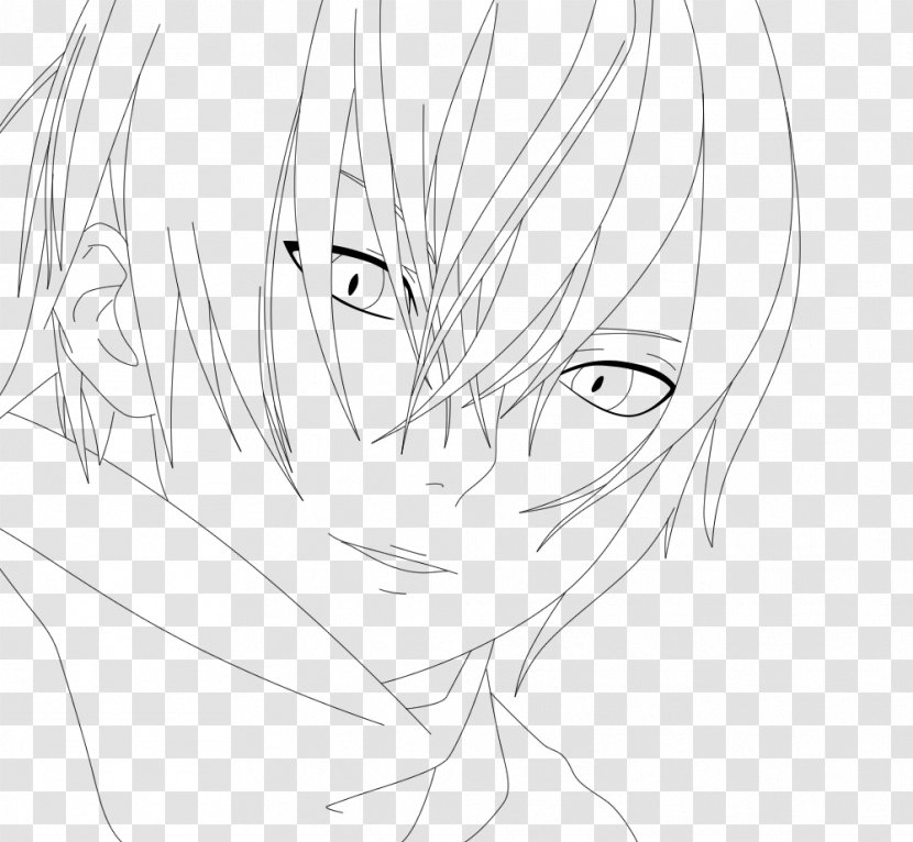 Eye Line Art White Forehead Sketch - Heart Transparent PNG