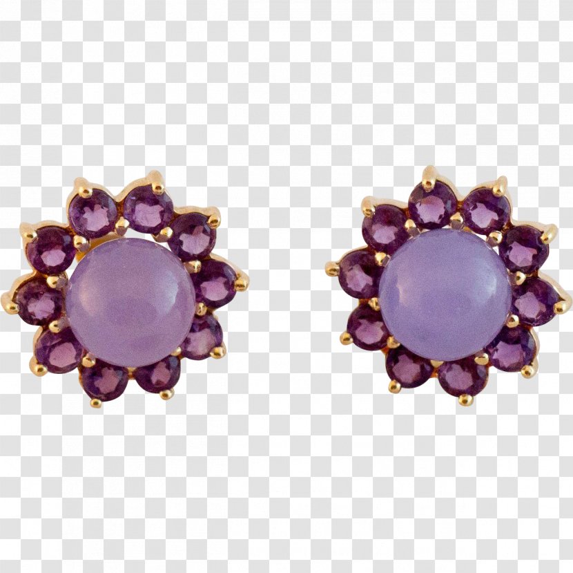 Amethyst Earring Body Jewellery - Purple Transparent PNG