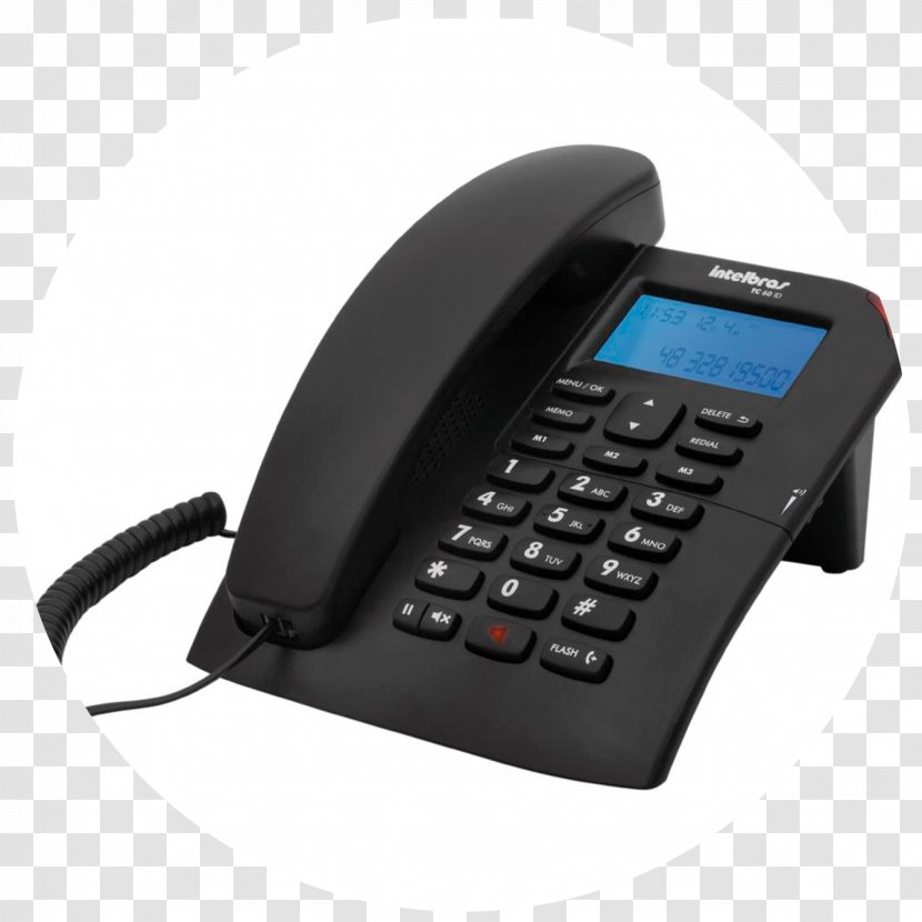Intelbras TC 60 ID Caller Telephone Speakerphone Mobile Phones - Home Business - Telephony Transparent PNG