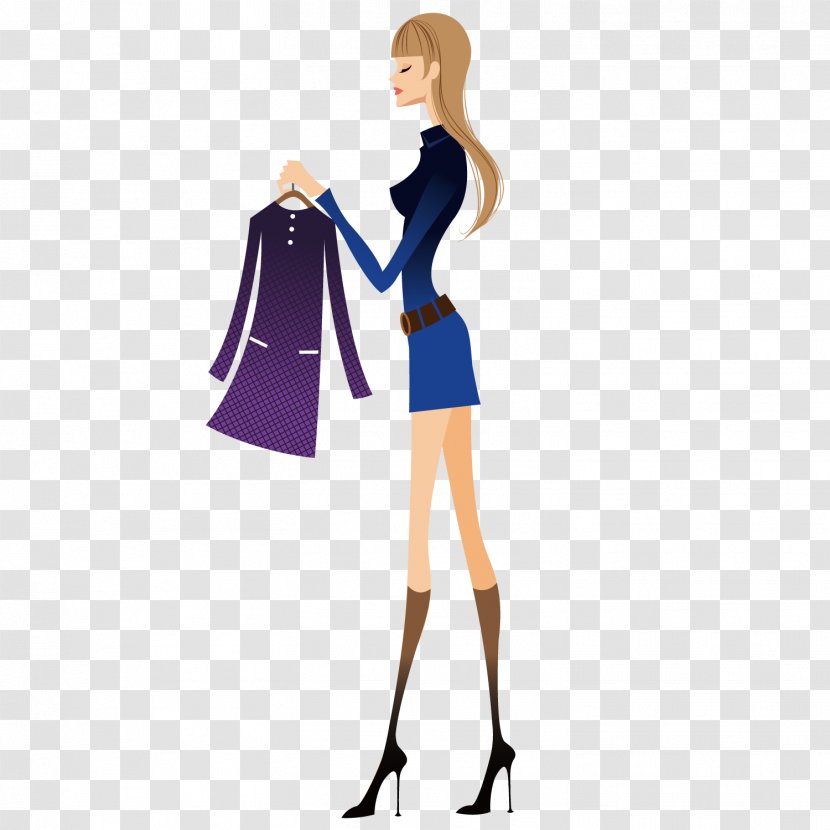 Clothing Photography Clip Art - Flower - Shopping Woman Transparent PNG