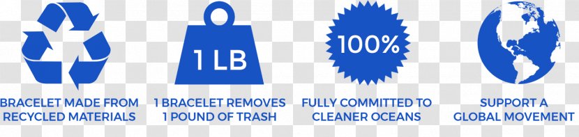 Logo Trademark Font Recycling Text - 4 Oceans Bracelet Transparent PNG