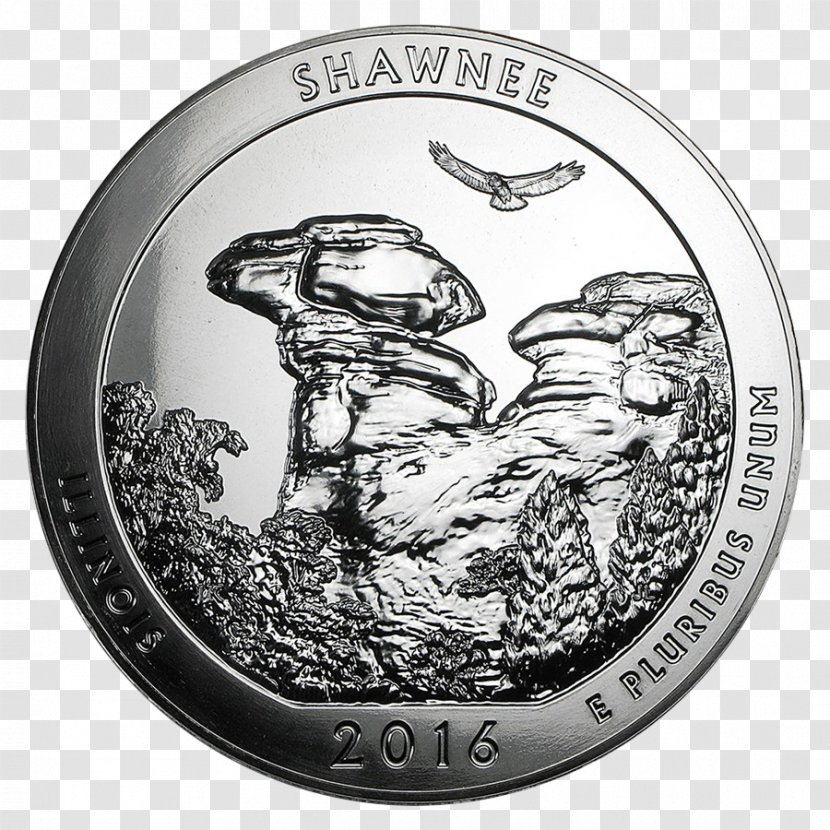 Shawnee National Forest Coin Silver Voyageurs Park El Yunque - Metal Transparent PNG