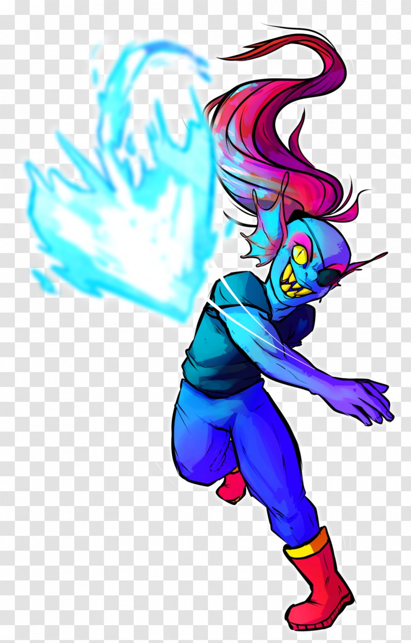 Undyne Undertale Drawing - Mythical Creature - No. 1 Transparent PNG