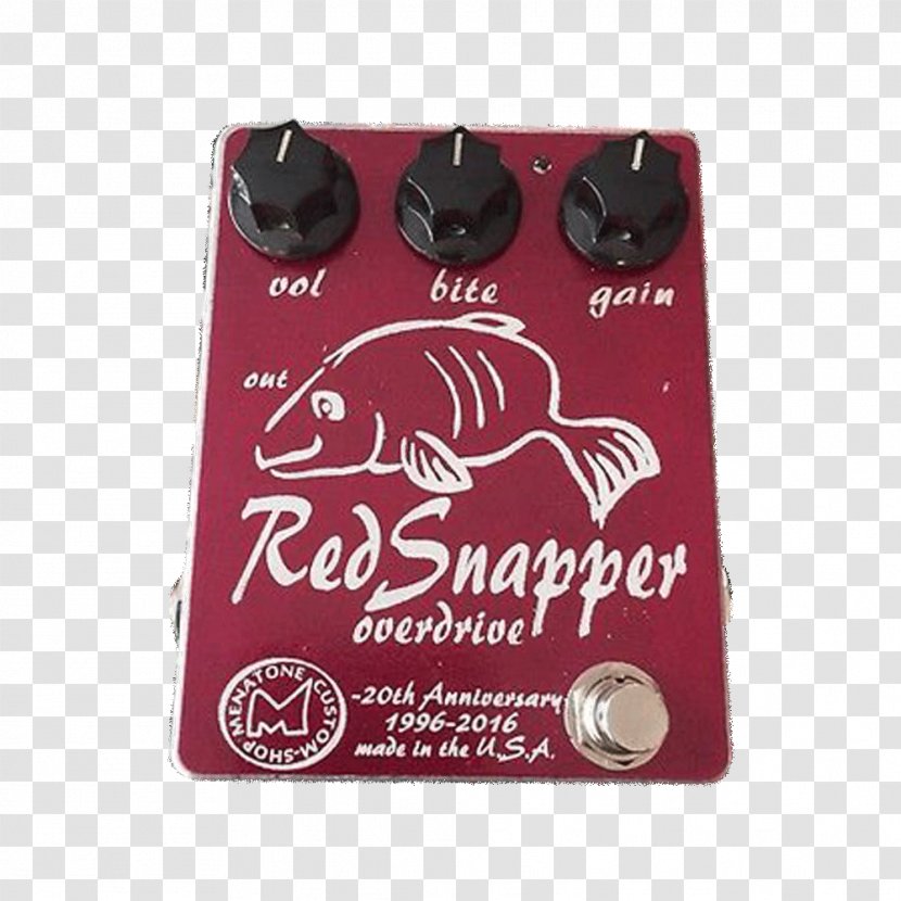Northern Red Snapper Distortion Effects Processors & Pedals Electric Guitar - Technology Transparent PNG