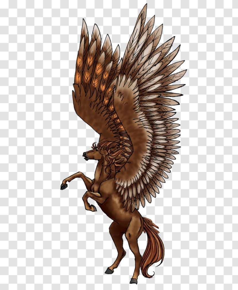 Bird Of Prey Eagle Figurine - Pegasus Transparent PNG