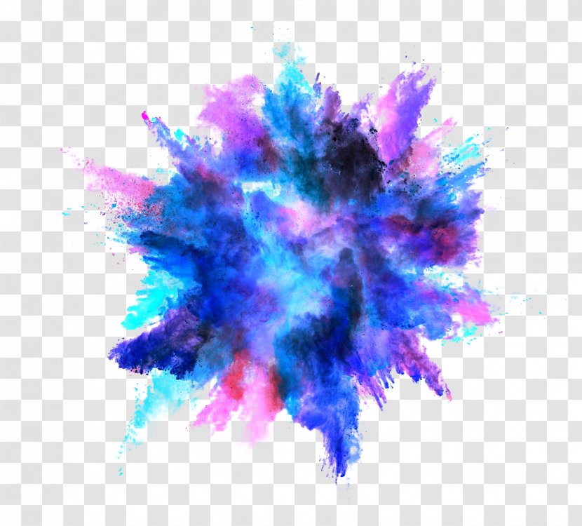 Explosion Color Powder Dust - Dye - Splash Effect Transparent PNG