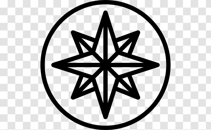 North Compass Rose - Rotating Winds Transparent PNG
