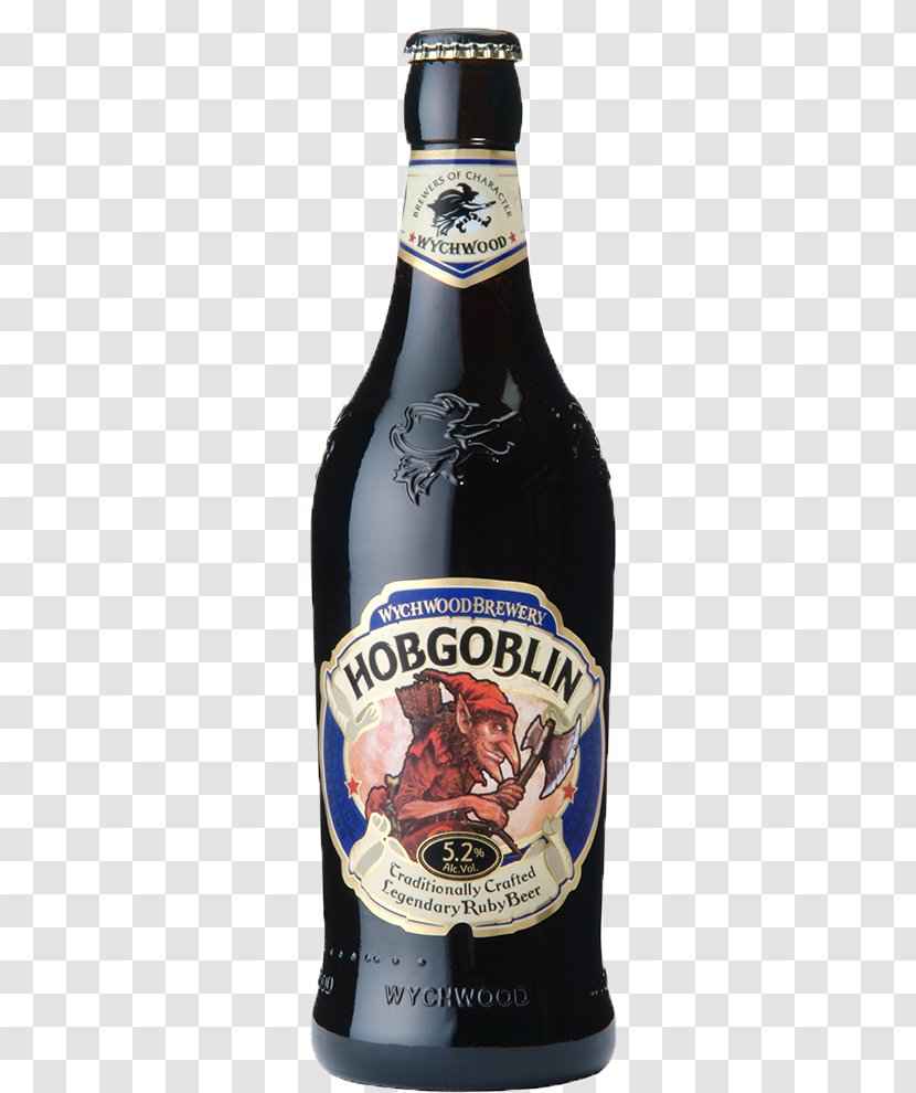 Wychwood Brewery India Pale Ale Beer Hobgoblin - Distilled Beverage - Bottle Transparent PNG