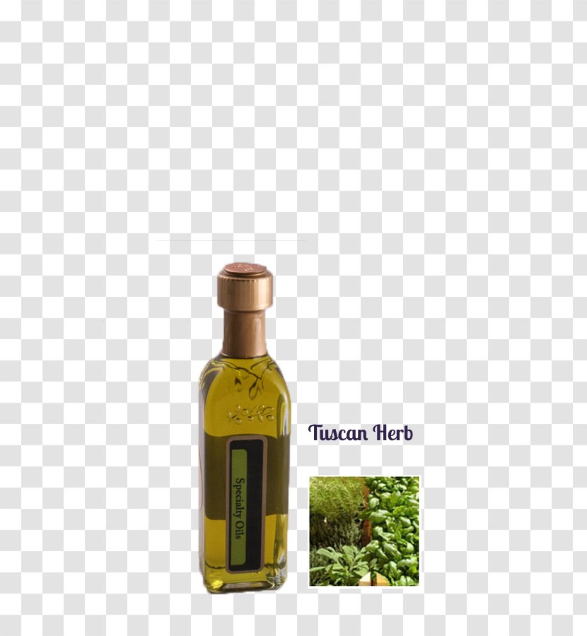 Vegetable Oil Glass Bottle Liquid Olive - Cooking - Herb Transparent PNG