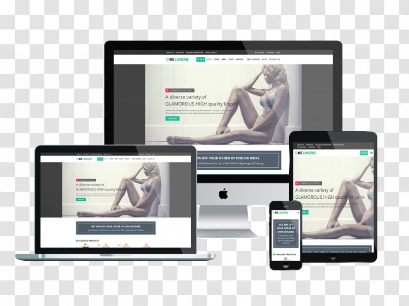 Responsive Web Design WordPress Mobile Phones Theme Transparent PNG