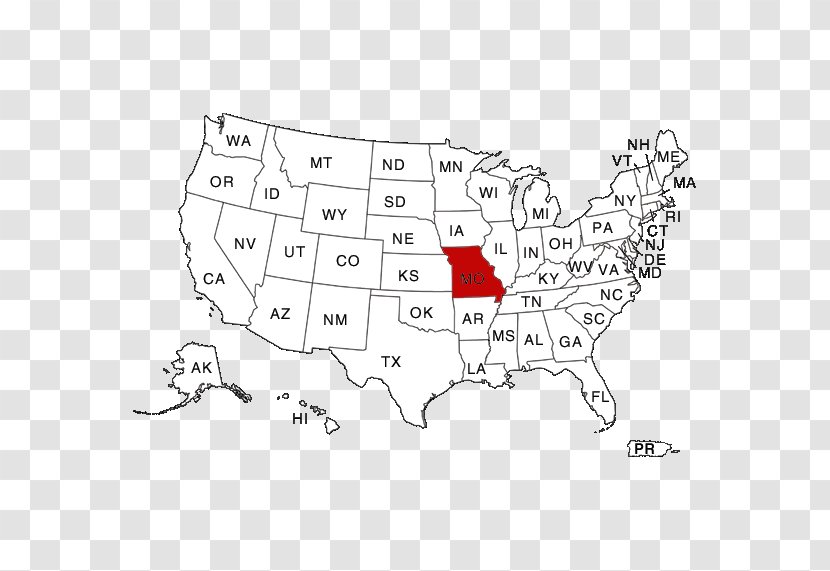 Blank Map U.S. State World Washington, D.C. - Us Transparent PNG