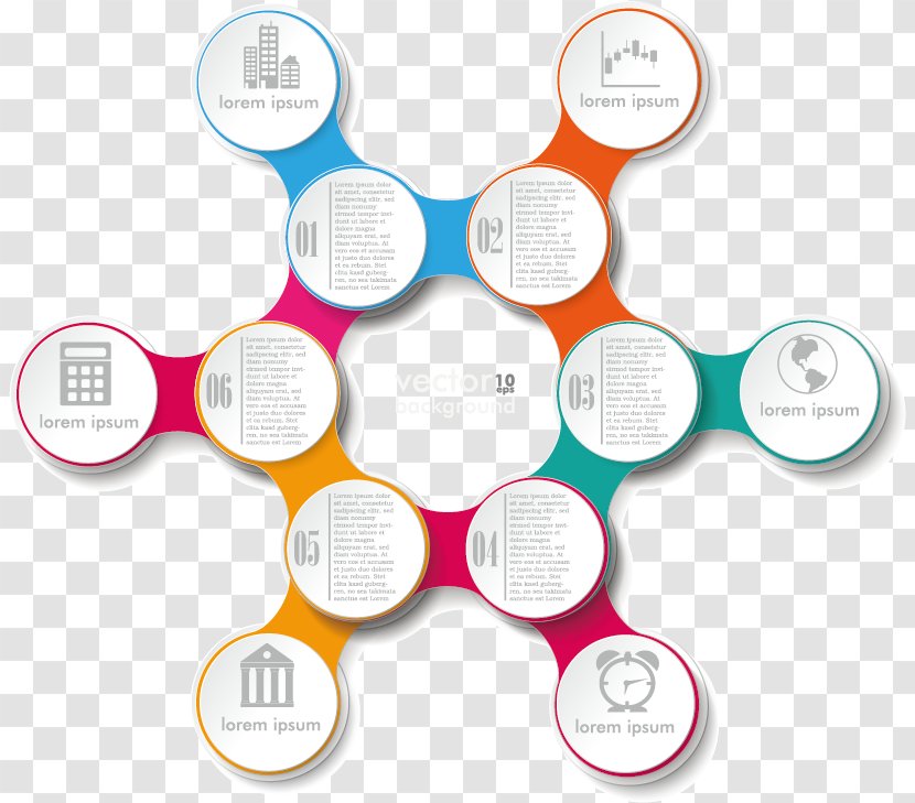 Circle Infographic Photography Illustration - Hexagon - Vector Business Chart Analysis Transparent PNG