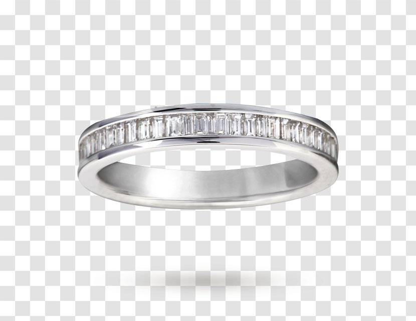 Silver Product Design Wedding Ring Diamond - Ceremony Supply - Cut In Half Transparent PNG