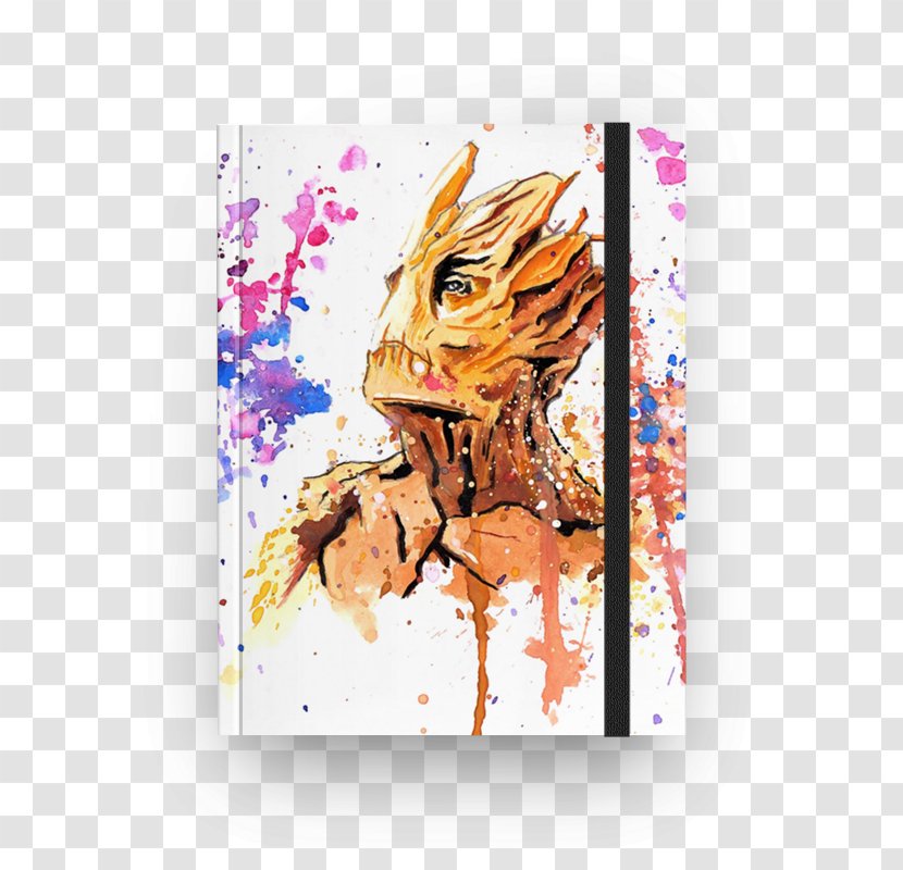 Groot Paper Drawing Notebook Transparent PNG