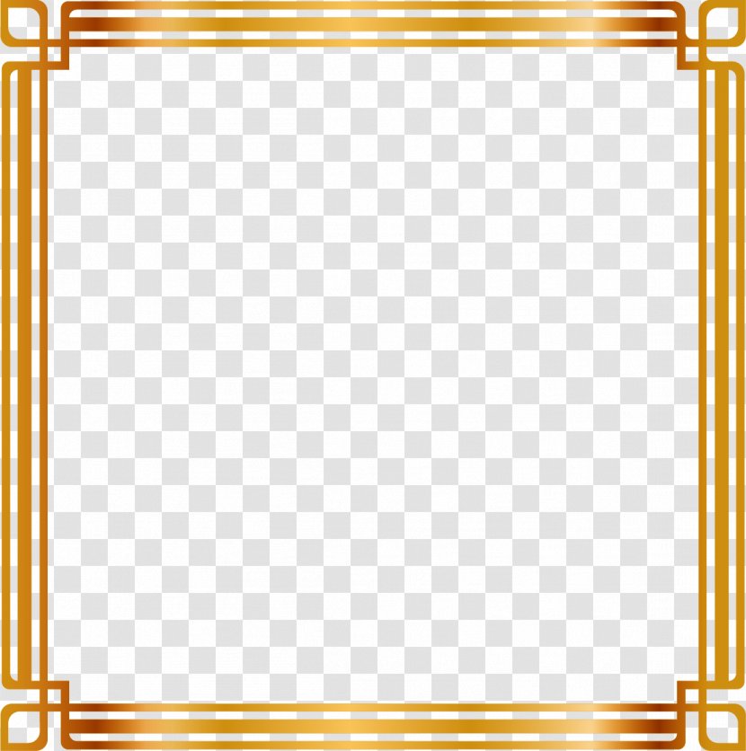Picture Frame Royalty-free Lampshade Illustration - Vector Painted Gold Transparent PNG
