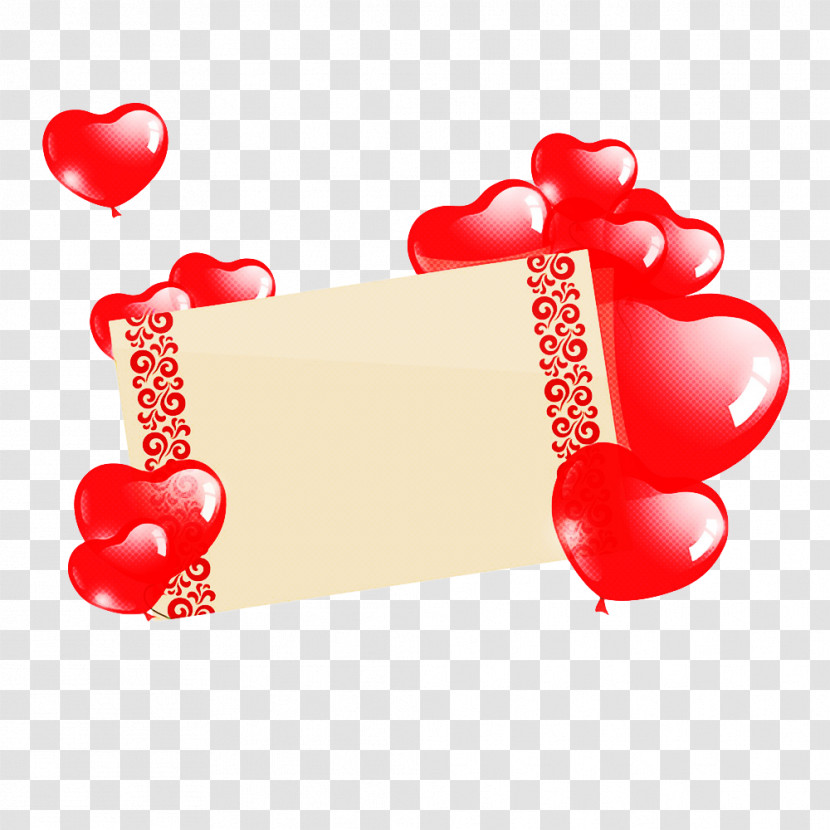 Red Heart Heart Love Transparent PNG
