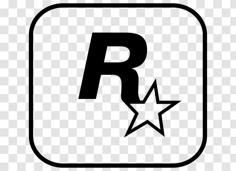 Grand Theft Auto V Red Dead Redemption 2 Rockstar Games Auto: San Andreas - Black And White - Ps4 Logo Transparent PNG
